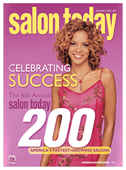 Salon Today magazine cover: Celebrating success at the 6th Annual Salon Today 200 event.