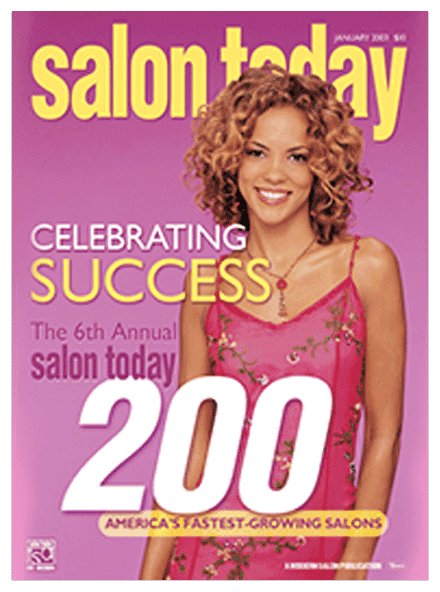 Salon Today magazine cover: Celebrating success at the 6th Annual Salon Today 200 event.